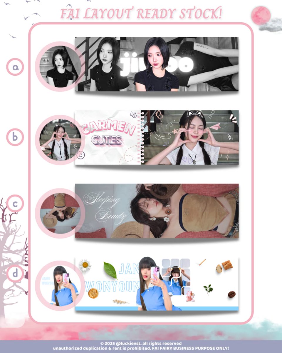 luckievst's tweet image. ♡ help repost please? thank you before ~

hi aku punya 16 layout ready stock rs yang bisa dijemput di dm aku! free re-text dan sudah get ava png yaa. untuk price bisa cek di alt! payment QRIS! ayo jajan teman-teman! #zonauang