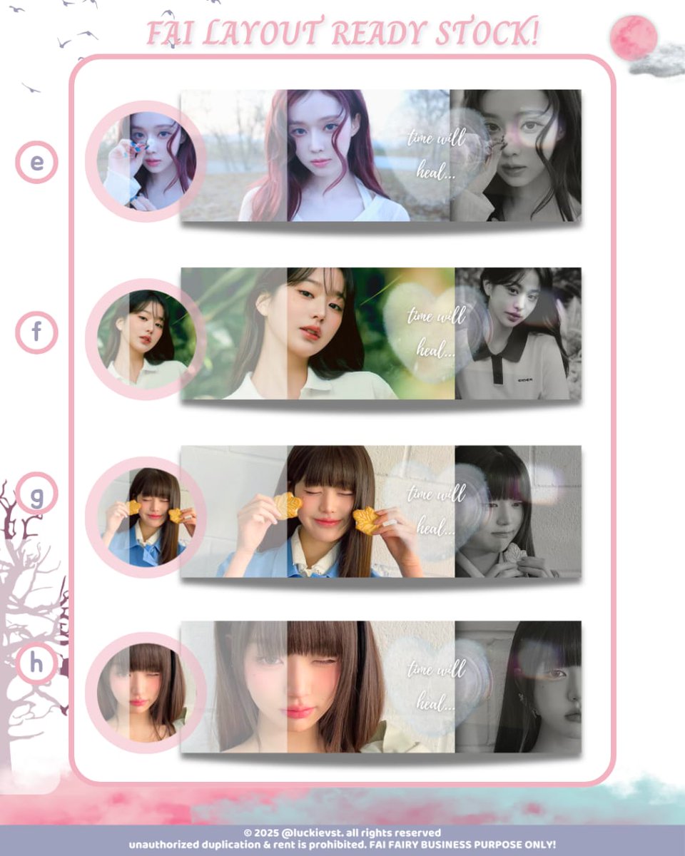 luckievst's tweet image. ♡ help repost please? thank you before ~

hi aku punya 16 layout ready stock rs yang bisa dijemput di dm aku! free re-text dan sudah get ava png yaa. untuk price bisa cek di alt! payment QRIS! ayo jajan teman-teman! #zonauang