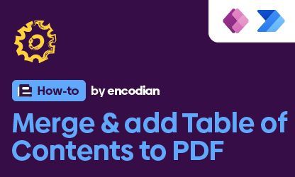 encodian's tweet image. 📚 Need to add a #TableofContents to your #PDF? Check out this simple guide on how to streamline your document for easy navigation! 🚀

encodian.com/resources/flow…