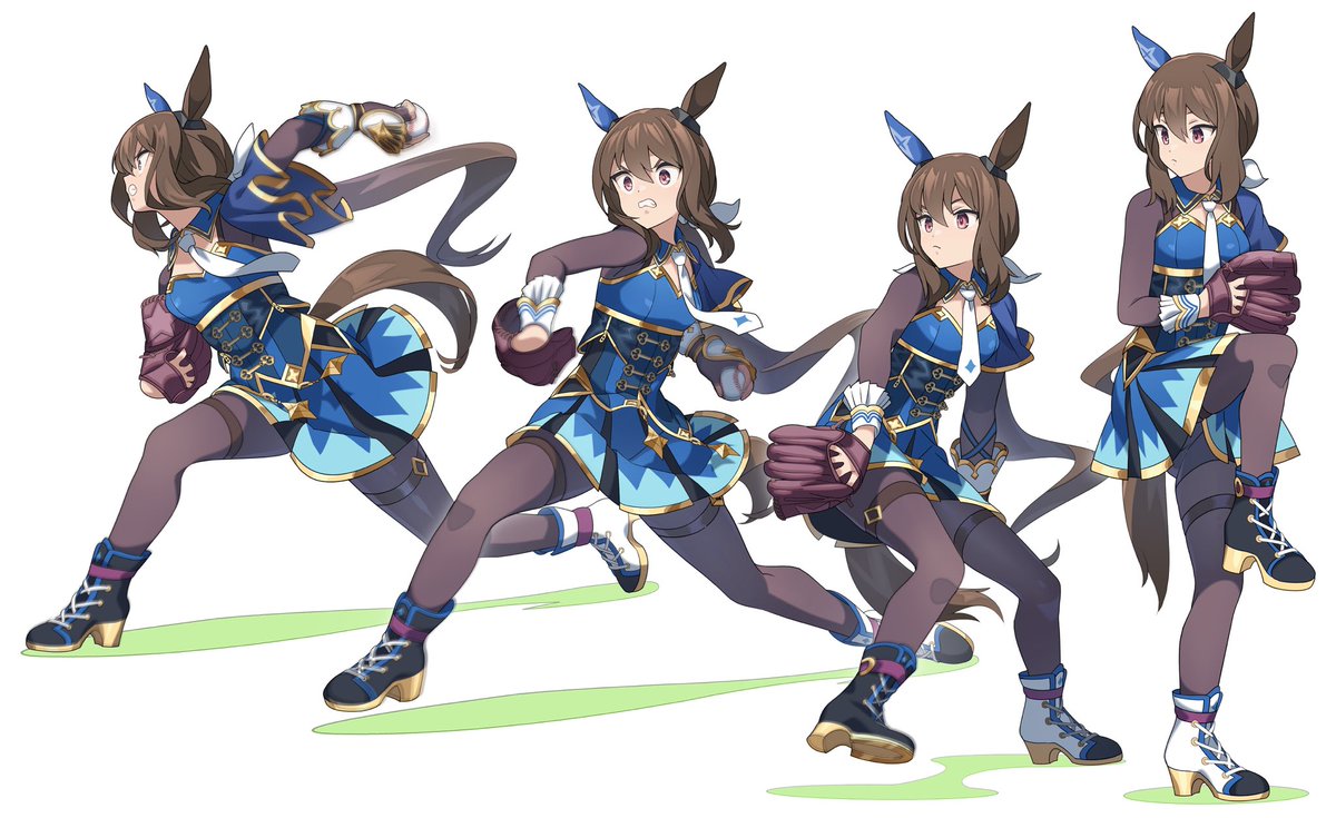 【MLB開幕戦第1戦】先発のドジャース・山本由伸投手の投球フォームを真似するナリタブライアンとカブス・今永昇太投手の投球フォームを真似するアドマイヤベガ