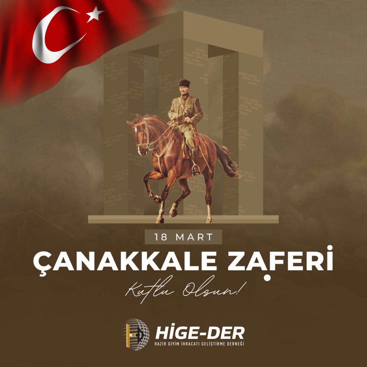 Çanakkale Zaferi’nin 110. Yıl Dönümü ve Şehitleri Anma Günü Kutlu Olsun. Başta Ulu Atatürk olmak üzere vataniçin canlarını feda eden tüm şehitlerimizi ve gazilerimizi saygıyla anıyor, şükran ve minnetlerimi sunuyorum.

Hüseyin Öztürk
HİGE-DER Yön. Krl. Bşk.

#çanakkale