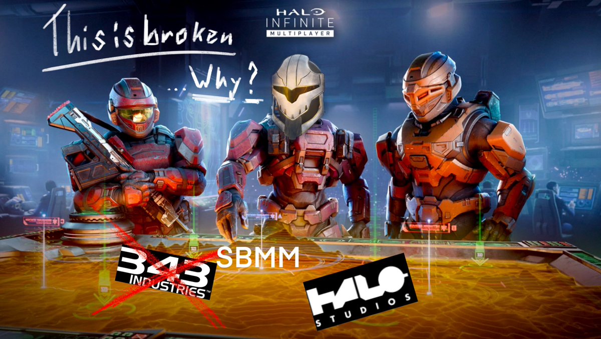 Gr1MMGAMING's tweet image. What’s everyone’s thoughts on the current situation with Halo Infinite? Is the sbmm causing you to spend less time playing the game or do you think the player numbers is what’s causing the issues with the sbmm? #halo #haloinfinite #halomultiplayer #scifi #gaming #xbox #microsoft