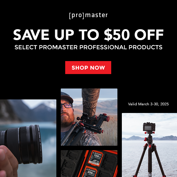 allenscameraPA's tweet photo. Save Up to $50 on ProMaster Professional Gear!

From March 3-30, 2025, you can save up to $50 on select ProMaster professional products - tripods, memory cards, or accessories, now’s the time to gear up!

https://t.co/yGh6UThazG

Questions? Call 215-547-2841 or visit the store https://t.co/F6wbRotn8z