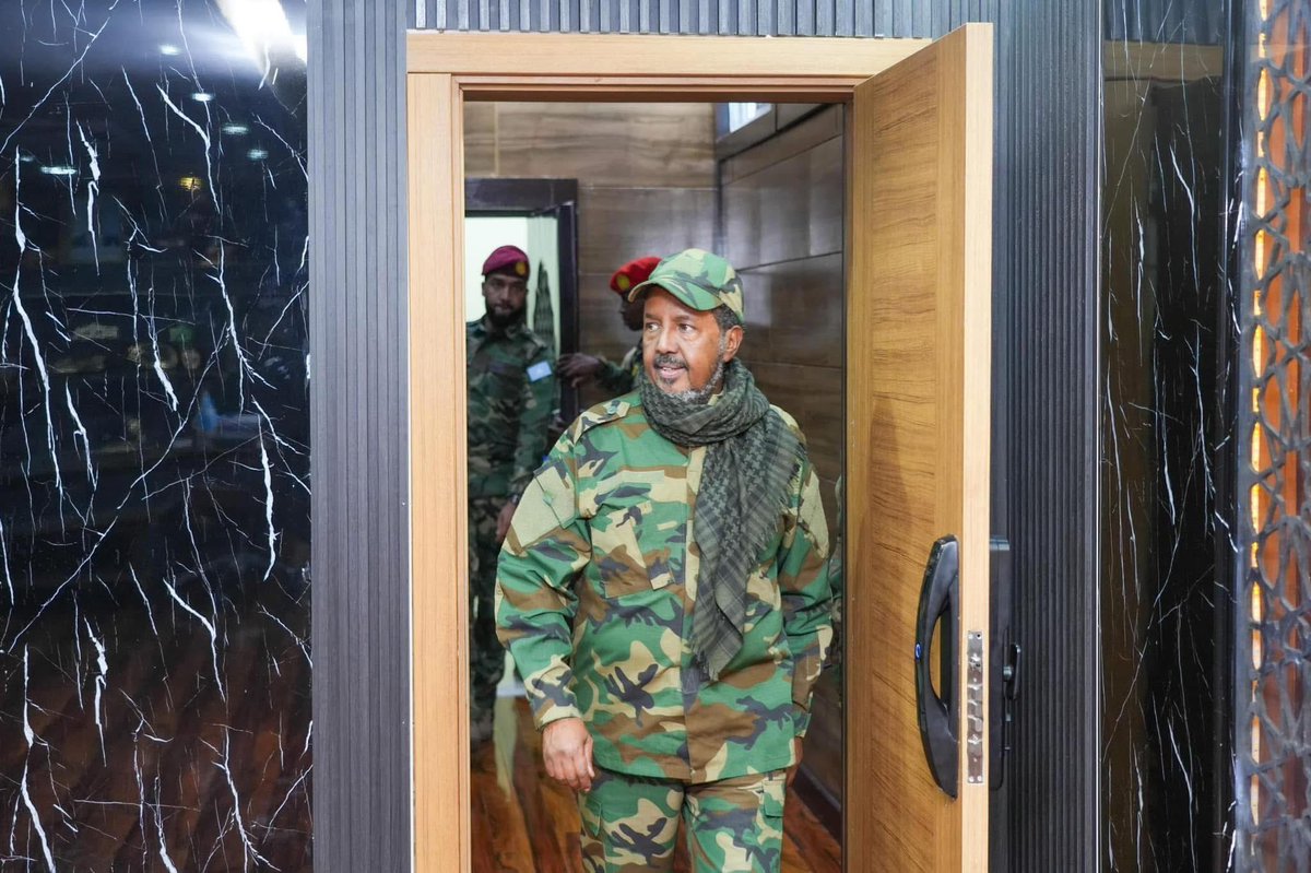 Zakariye Hussein (@zakariyeyousuf) on Twitter photo President <a href="/HassanSMohamud/">Hassan Sheikh Mohamud</a> is good and well on his way to the front lines, where he will spearhead and stand shoulder to shoulder with the heroic Somali national army & community defense forces ‘Ma’wisley’ in the fight against terrorism. The battle to liberate our nation President <a href="/HassanSMohamud/">Hassan Sheikh Mohamud</a> is good and well on his way to the front lines, where he will spearhead and stand shoulder to shoulder with the heroic Somali national army & community defense forces ‘Ma’wisley’ in the fight against terrorism. The battle to liberate our nation