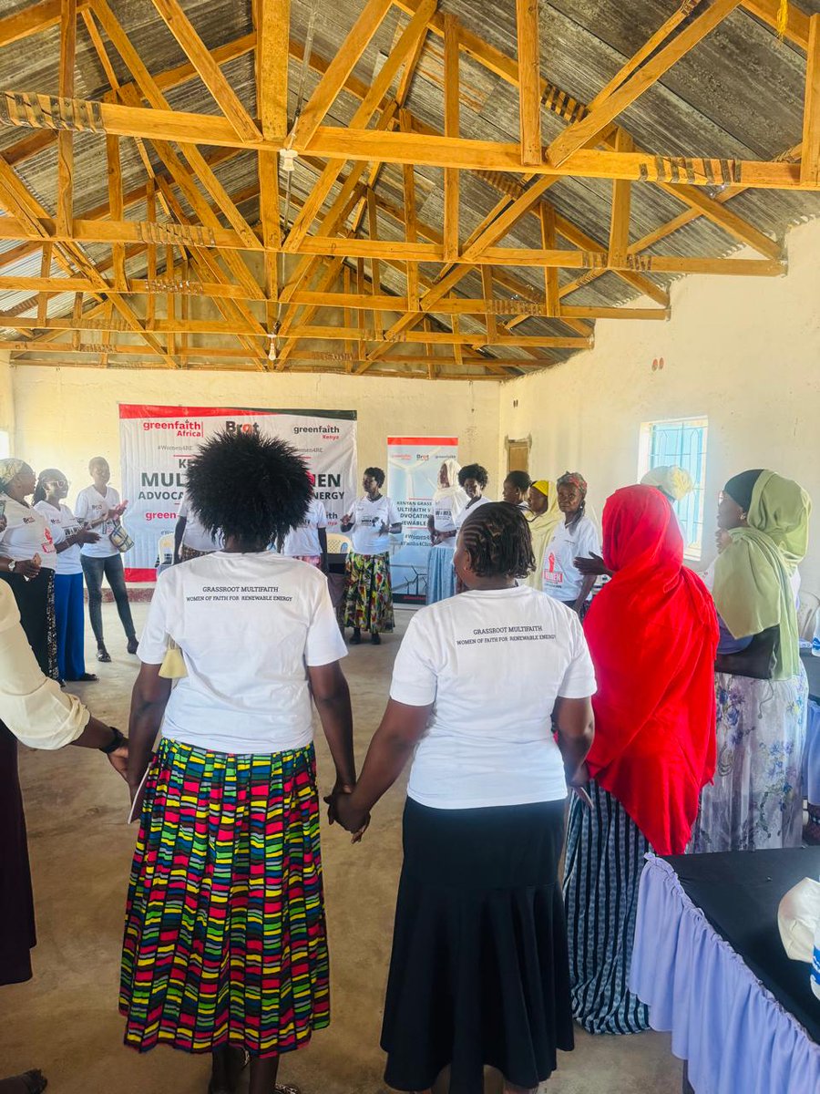 GreenFaith_Afr's tweet photo. In Lokichar, Lodwar,grassroots women of faith in energy assembled, driven by a shared concern for their health,environment &amp; livelihoods

These women came together to brainstorm possible renewable energy solutions that are both sustainable &amp; transformative for their communities https://t.co/rJP3GNSLCf