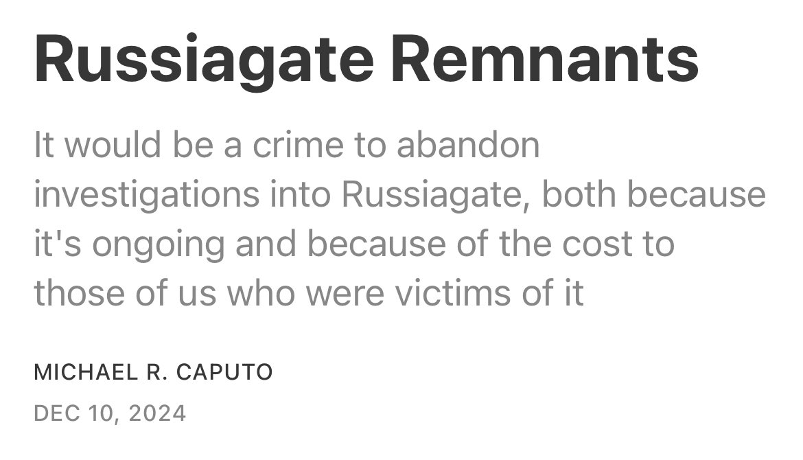 MichaelRCaputo's tweet image. This is where many Remnants stand: please do not forget the families in the ash tray and simply move on. Investigate the perpetrators now, reach back to the beginning of their Russiagate criminal conspiracy and follow it to today. Prosecute them fully and legally; expose how they…