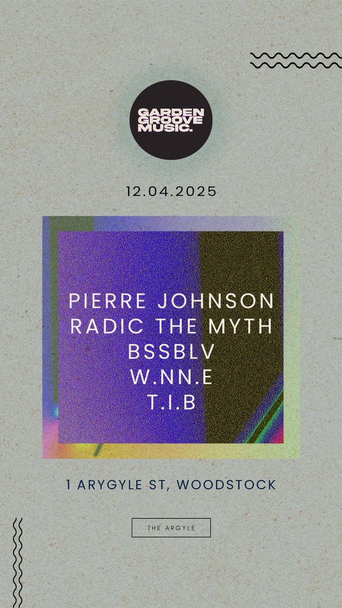 Doing <a href="/gardengroovemus/">Garden Groove Music</a>  Cape Town 
this coming April so please grab your tickets below  gardengroove.co.za/tickets