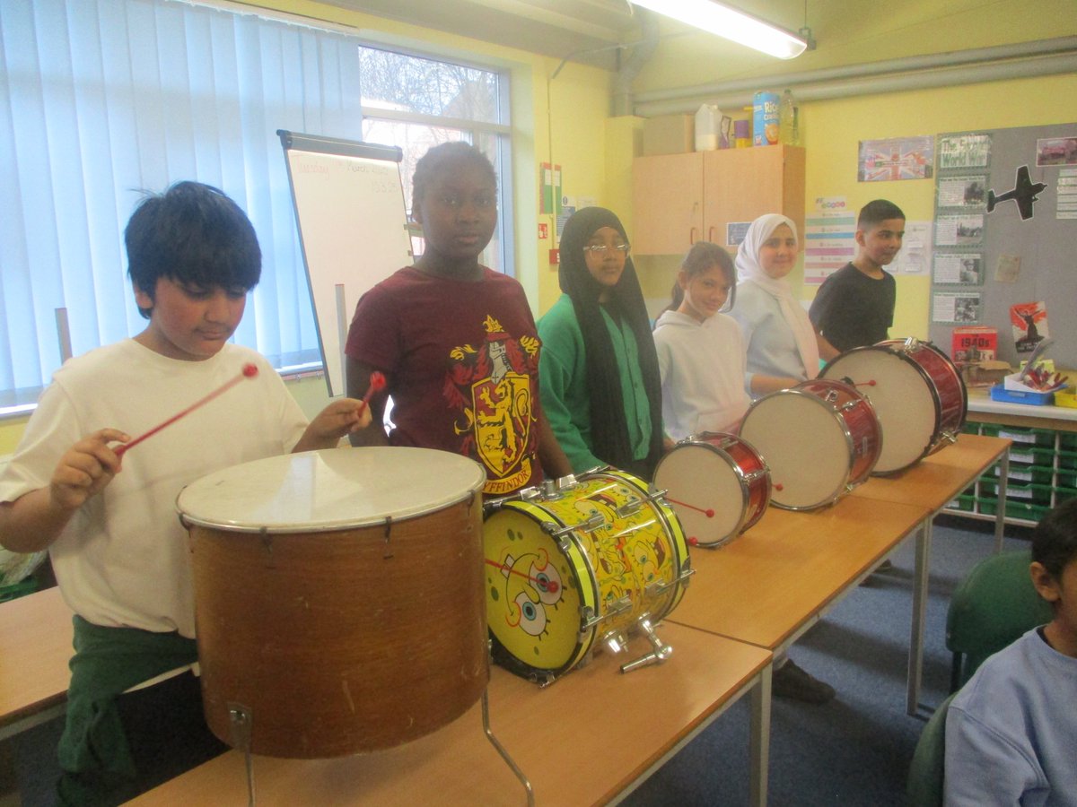 Year 6 have loved their drumming lessons, playing the Chaal from a punjabi wedding. We have used chair drums and moved onto real drums last week! Our final set of drummers!
<a href="/OwlerBrookC12/">Owler Brook Y6</a>
<a href="/OwlerbrookC13/">Owler Brook Y6</a>
#OwlerBrookMusic