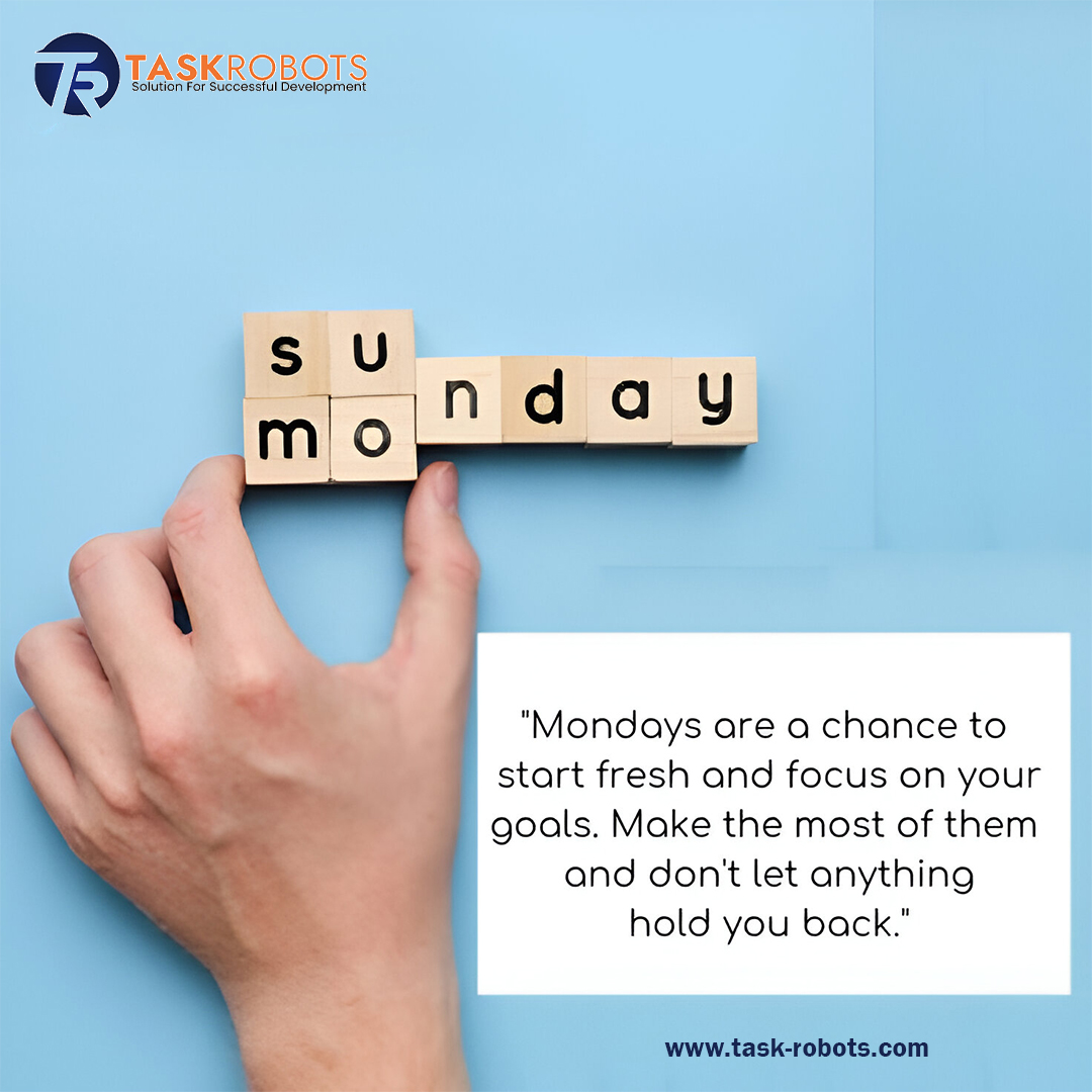 task_robots's tweet photo. New week, new goals! 📷📷 Mondays are for fresh starts and unstoppable motivation. Make this week count! 📷 #taskrobots
#MondayMotivation #NewWeekNewGoals #SuccessMindset #WorkHard #GoalDigger #StartFresh #EntrepreneurLife #StayFocused #DreamBig #mindsetmatters https://t.co/gdAtzoUnbN