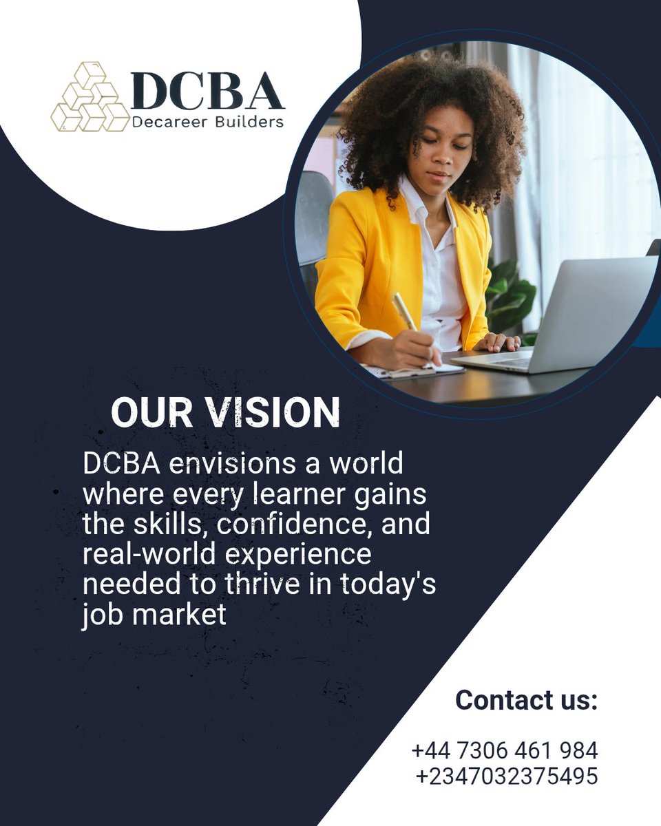 DecareerAcademy's tweet photo. At the career builders academy, we believe anyone can venture into tech even with zero code knowledge. That is why we offer a learning system that gives you practical skills needed to face real world problems.

Follow us for more exciting experience. 
#dcba #techskills #edtech https://t.co/g3MCsQWFiD