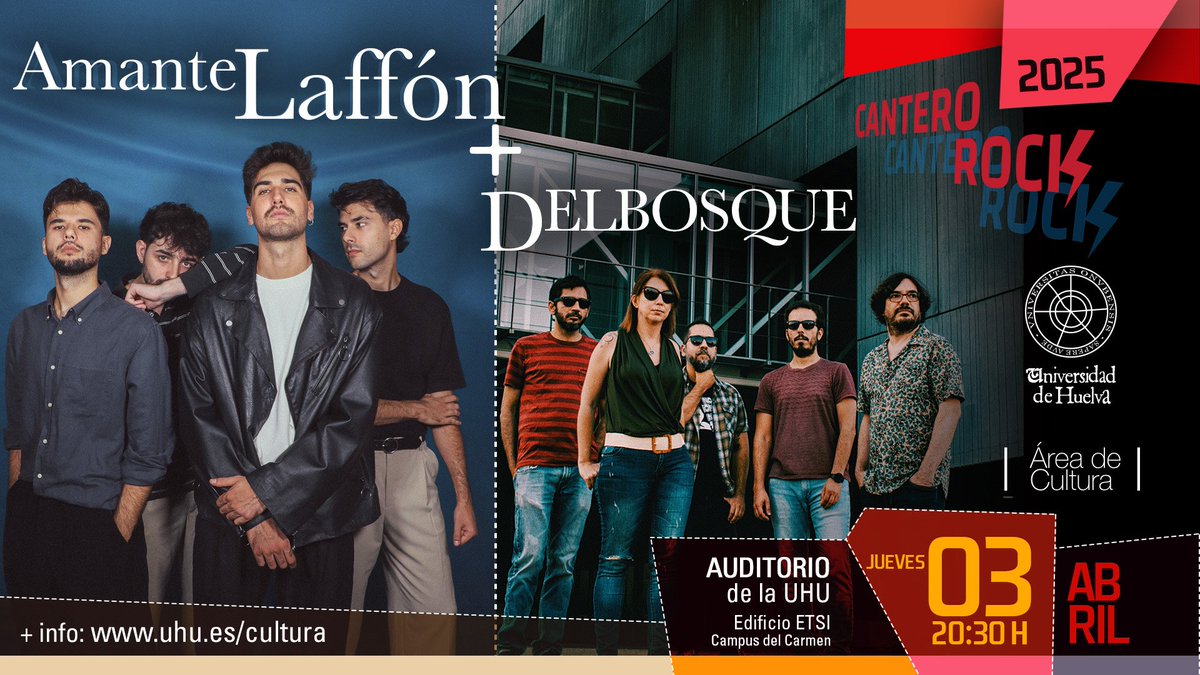 Ya disponibles las entradas para el próximo concierto junto a <a href="/amantelaffon/">Amante Laffón</a> en el auditorio de la universidad de Huelva organizado por <a href="/culturauhu/">Area de Cultura UHU</a> .

Aquí 👇🏻:

momotickets.com/event-registra…