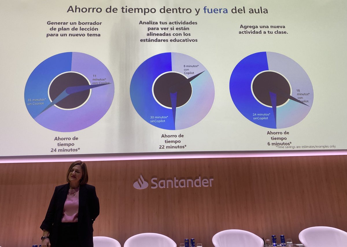 Interesantísima ponencia de María Comín <a href="/MariaComin1/">María Comín</a> sobre IA en la Educación. El ahorro de tiempo puede ser bestial… <a href="/Magisnet/">Periódico Magisterio</a> <a href="/ecatolicmadrid/">Escuelas Católicas Madrid</a> <a href="/MicrosoftES/">Microsoft España</a>