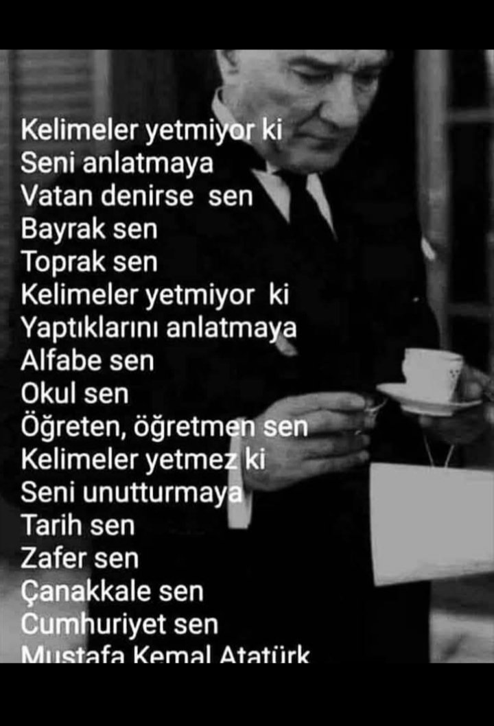 İki elim kan'da olsa senin yaptıklarını kutlamama engel olamaz canımmmm ATATÜRK'ÜM
Seni unutturmaya güçleri yetmiyor yetmez🇹🇷🇹🇷🇹🇷✌️✌️✌️🫶🫶🫶🇹🇷
Zaferimiz Kutlu Olsun 
MUSTAFA KEMAL ATATÜRK 
#CanakkaleGecilmez