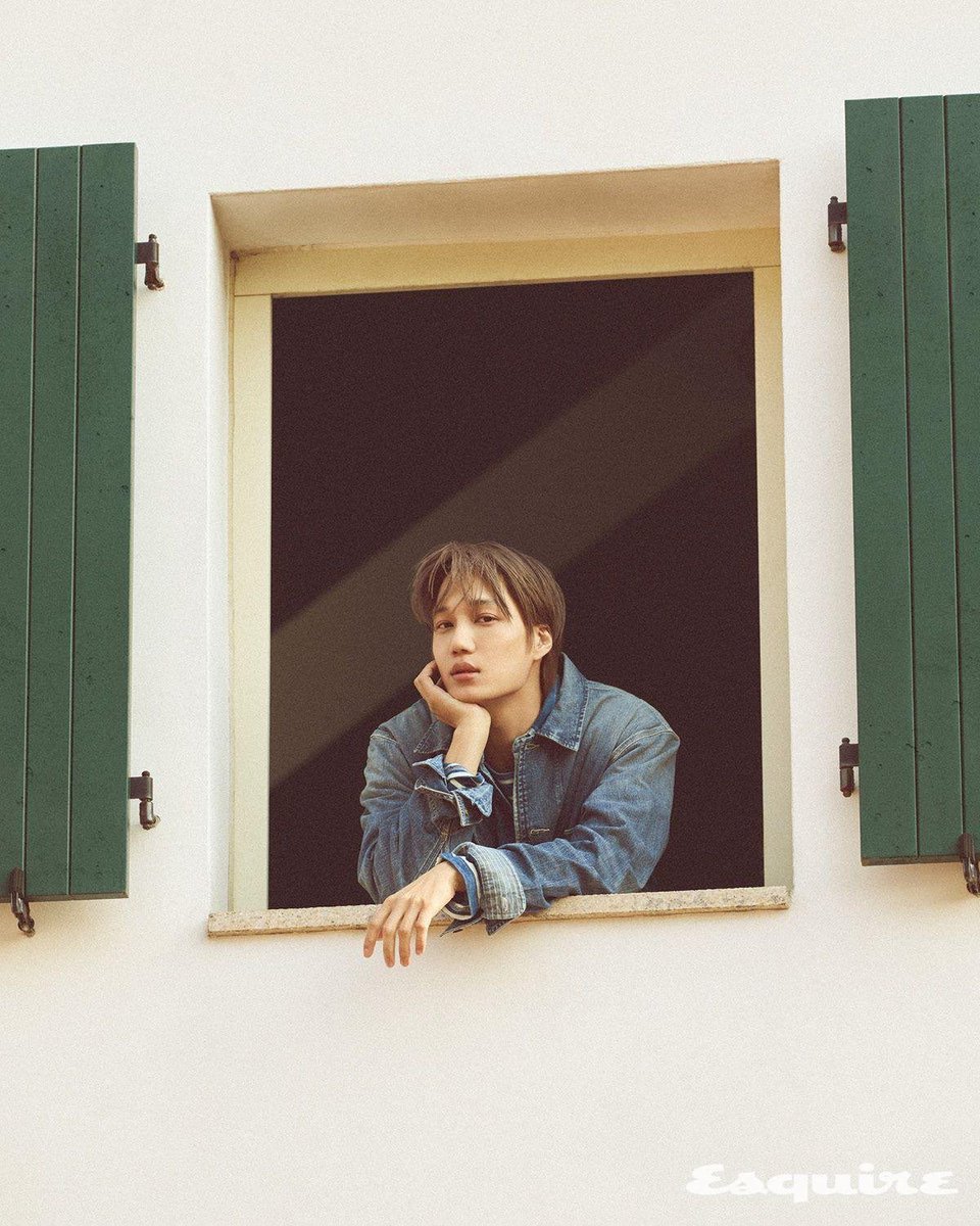 #KAI x esquire 🤍💛