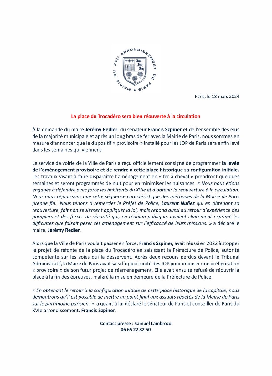 Mairie du XVIe tweet media