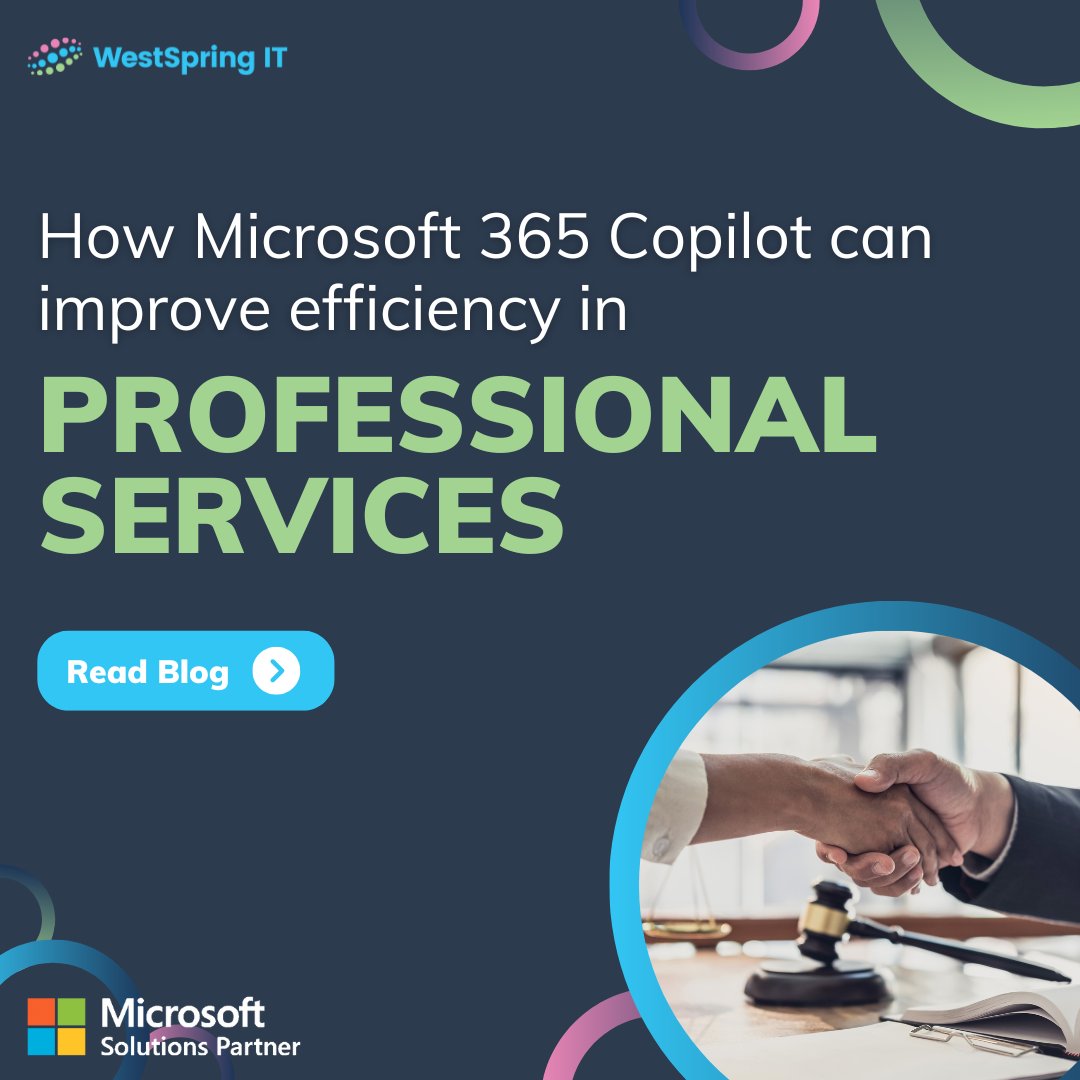 Work in the Financial and Professional Services Sector (FPS) relies on efficiency and client satisfaction to maintain a competitive advantage.
Read our blog to find out how Copilot can improve efficiency⬇️
westspring-it.co.uk/?p=15151&previ…

#Microsoft #Copilot #AI