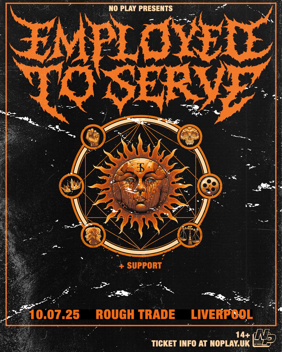 Just announced! 

<a href="/employedtoserve/">Employed To Serve</a> will headline Rough Trade Liverpool this July. 

Tickets are live now 🫡