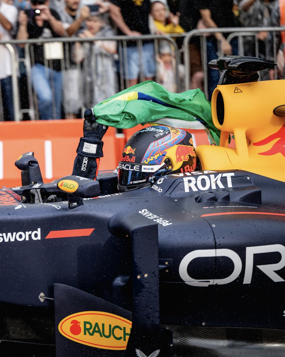 redbullracing's tweet photo. Meanwhile, in Brazil, the first Showrun of the Season! 🫶🇧🇷

#F1 || #RedBullRacing || #Showrun https://t.co/ULrFuWiWfN