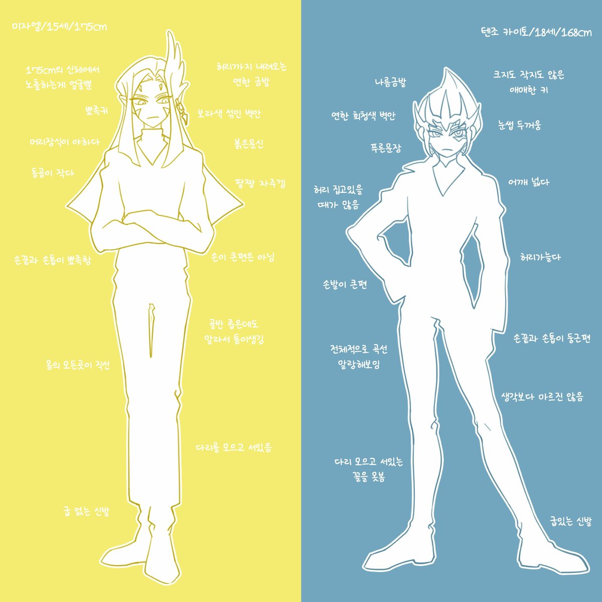 체형자세차이