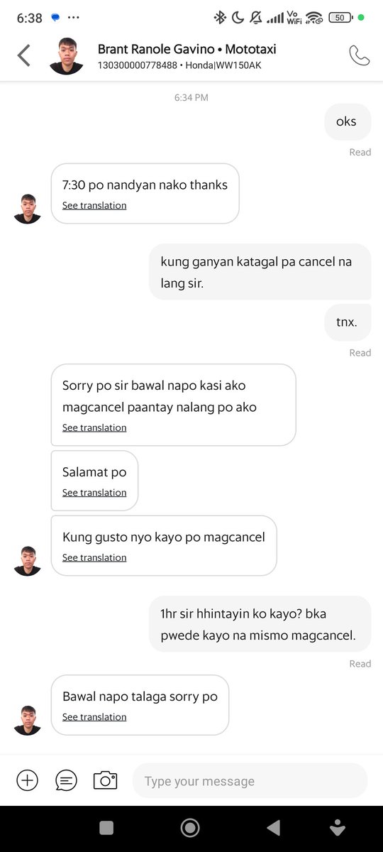 PrncEugn's tweet photo. Seryoso ba to @moveitph ??? Kaka drop nya lang sa kabilang kanto, then biglang ayaw mag cancel? Haha. https://t.co/APH5oGGQ0s