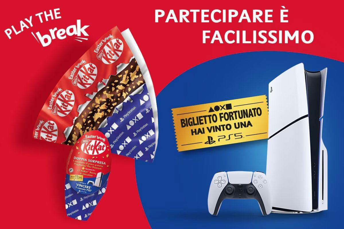 PSCommunityIT's tweet image. A Pasqua PlayStation e KitKat di nuovo insieme
Coloro che all’interno dell’uovo troveranno l’esclusivo Golden Ticket a forma di Astro Bot, si aggiudicheranno i premi. #ps5 @PlayStationIT @KITKAT