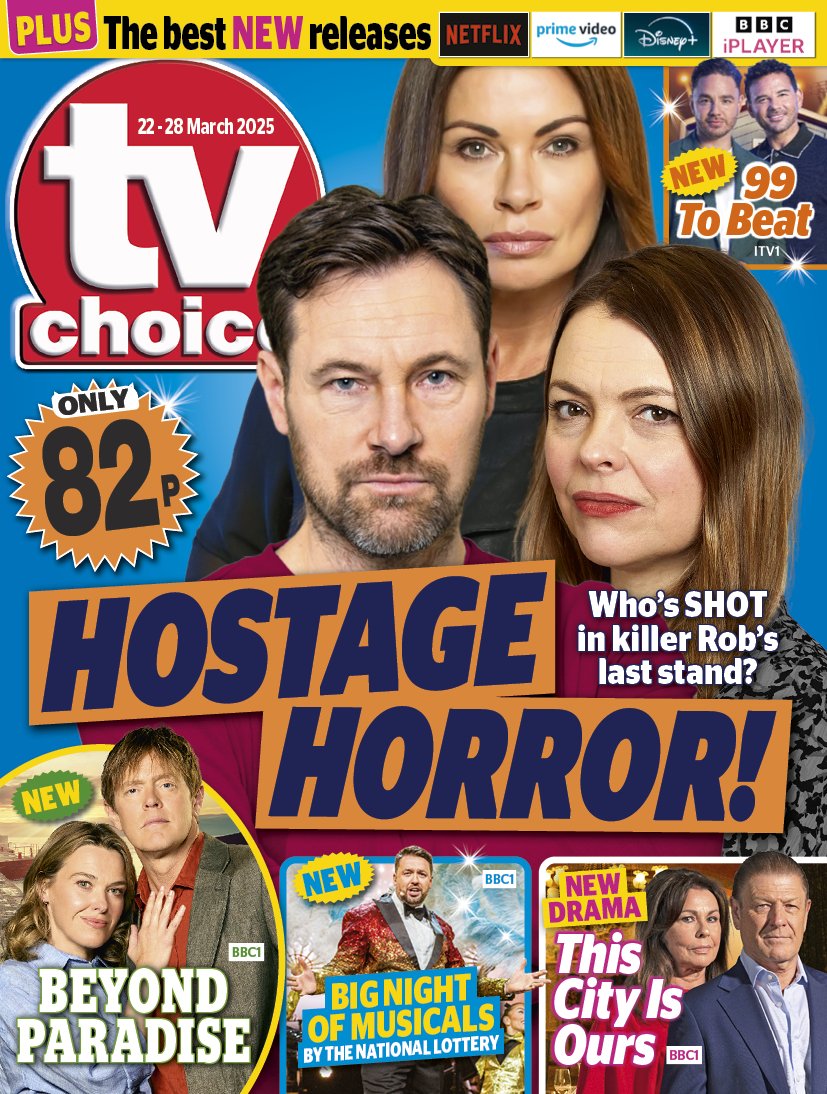 Our new issue is out now! Coronation Street is on the cover, but who's shot in killer Rob's last stand? Plus: new Beyond Paradise, Big Night Of Musicals By The National Lottery, 99 To Beat and new drama This City Is Ours with Sean Bean. Enjoy!