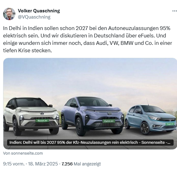 75Jamin's tweet photo. Indien will bis 2047 insgesamt 100 GW zuverlässige #Kernenergie ans Netz bringen und wir diskutieren in 🇩🇪 über Wetterstrom. Und einige wundern sich, dass die Industrie abwandert und die Strompreise so hoch sind.
(Leider nur Screenshot, da der werte Professor mich blockiert hat) https://t.co/hbF6tJJnhZ