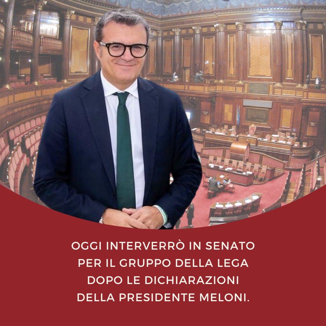 Oggi in #Senato interverrò dopo le comunicazioni della presidente Meloni. Parlerò di cosa non va nei piani europei e di quale può essere il ruolo dell’Italia.

Segui la diretta a partire dalle 14.30 qui: youtube.com/live/sPbVV3E73…