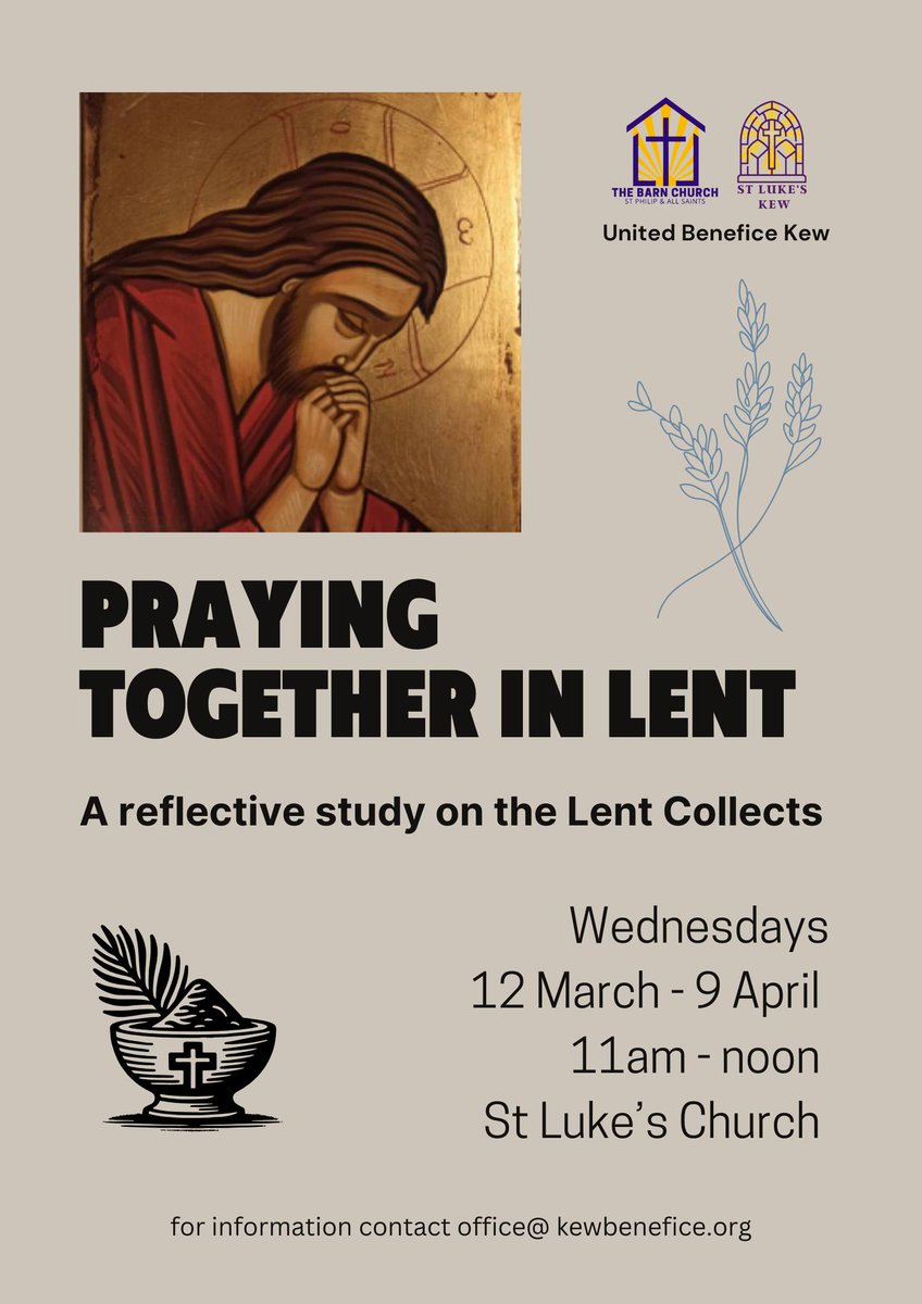 Information about our Lent Bible Study and Holy Week Services. All welcome.
