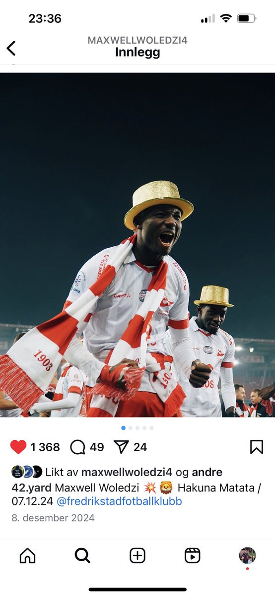 Synseligaen- Vert HΓ₯vard Sagmoenπ (@synseligaen) on Twitter photo Ny podcast pΓ₯ Γ₯penπ Med <a href="/fredrikstadfk/">Fredrikstad FK</a> sin ghanesiske stjerne <a href="/maxwellwoledzi/">Maxwell Woledzi</a> π¬ππ₯π₯ Om livet som fotballspiller og karriere, Fredrikstad sin fantastiske reise som klubb som endte med cupfinale seierπ Hans store prosjekt i Ghana med Γ₯ gi jenter mulighet gjennom fotballπβ½οΈ Ny podcast pΓ₯ Γ₯penπ Med <a href="/fredrikstadfk/">Fredrikstad FK</a> sin ghanesiske stjerne <a href="/maxwellwoledzi/">Maxwell Woledzi</a> π¬ππ₯π₯ Om livet som fotballspiller og karriere, Fredrikstad sin fantastiske reise som klubb som endte med cupfinale seierπ Hans store prosjekt i Ghana med Γ₯ gi jenter mulighet gjennom fotballπβ½οΈ