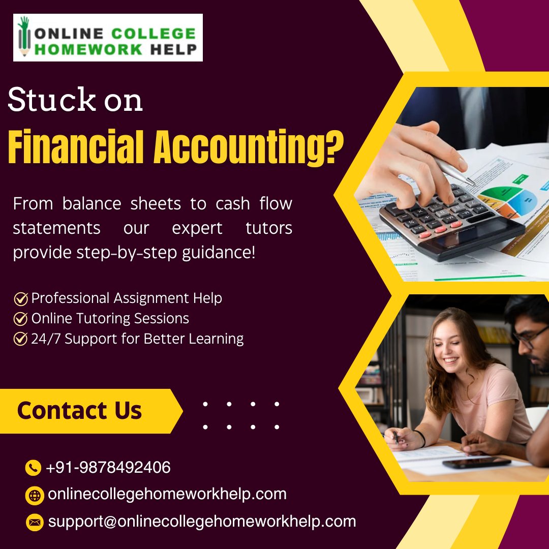 Onlinechwhelp's tweet image. 📊Financial Accounting Made Easy – Get Help Now!
✅+91-9878492406
📩 support@onlinecollegehomeworkhelp.com
onlinecollegehomeworkhelp.com/financial-acco…
#advancedfinancialaccounting #financialaccountinghomeworkhelp #financialaccountingassignmenthelp #financialaccountingtutoringhelp