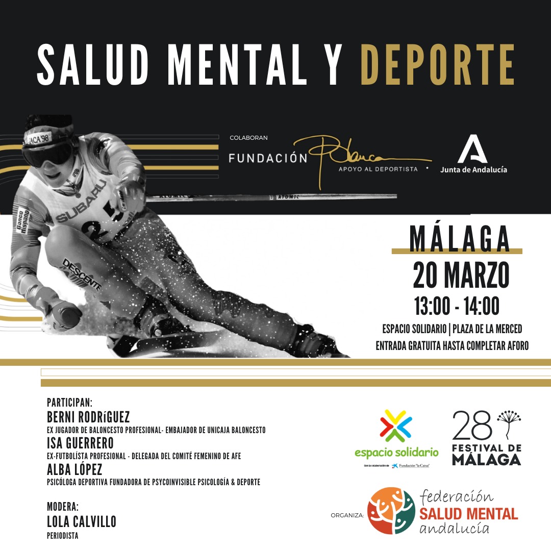 Gracias a SaludMentalAndalucia por visibilizar y hacernos ver la importancia de saber donde están nuestros límites y no dar ni un solo paso en falso. Gracias por contar con mi voz para mostrar esta dura realidad del Deporte.