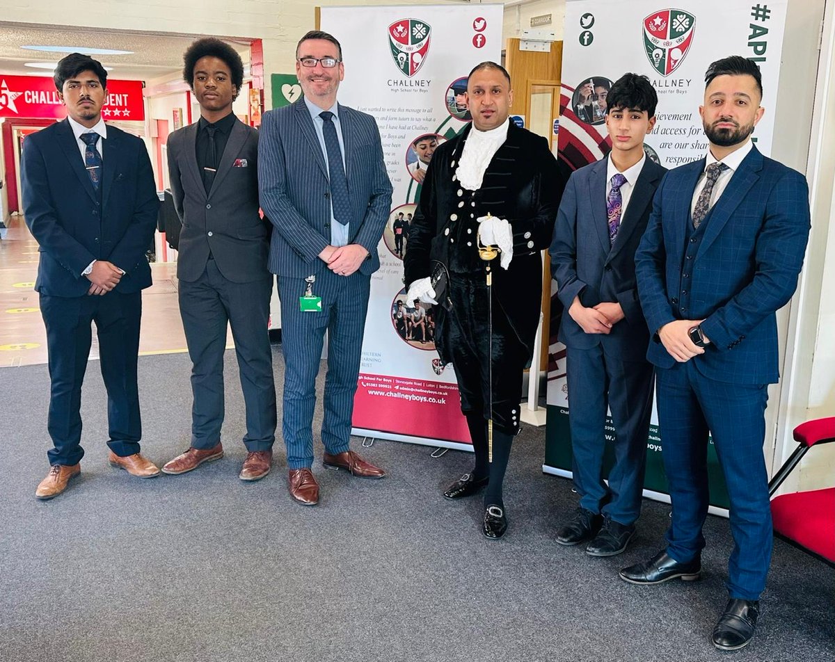 Challney Boys (@challneyboys) on Twitter photo Delighted to welcome the High Sheriff⭐️ of Bedfordshire to <a href="/ChallneyBoys/">Challney Boys</a> this morning, sharing his journey and insights on the importance of community engagement and voluntary efforts. ‘Aim for the moon🌙. If you miss, you may hit a star🌟. Delighted to welcome the High Sheriff⭐️ of Bedfordshire to <a href="/ChallneyBoys/">Challney Boys</a> this morning, sharing his journey and insights on the importance of community engagement and voluntary efforts. ‘Aim for the moon🌙. If you miss, you may hit a star🌟.