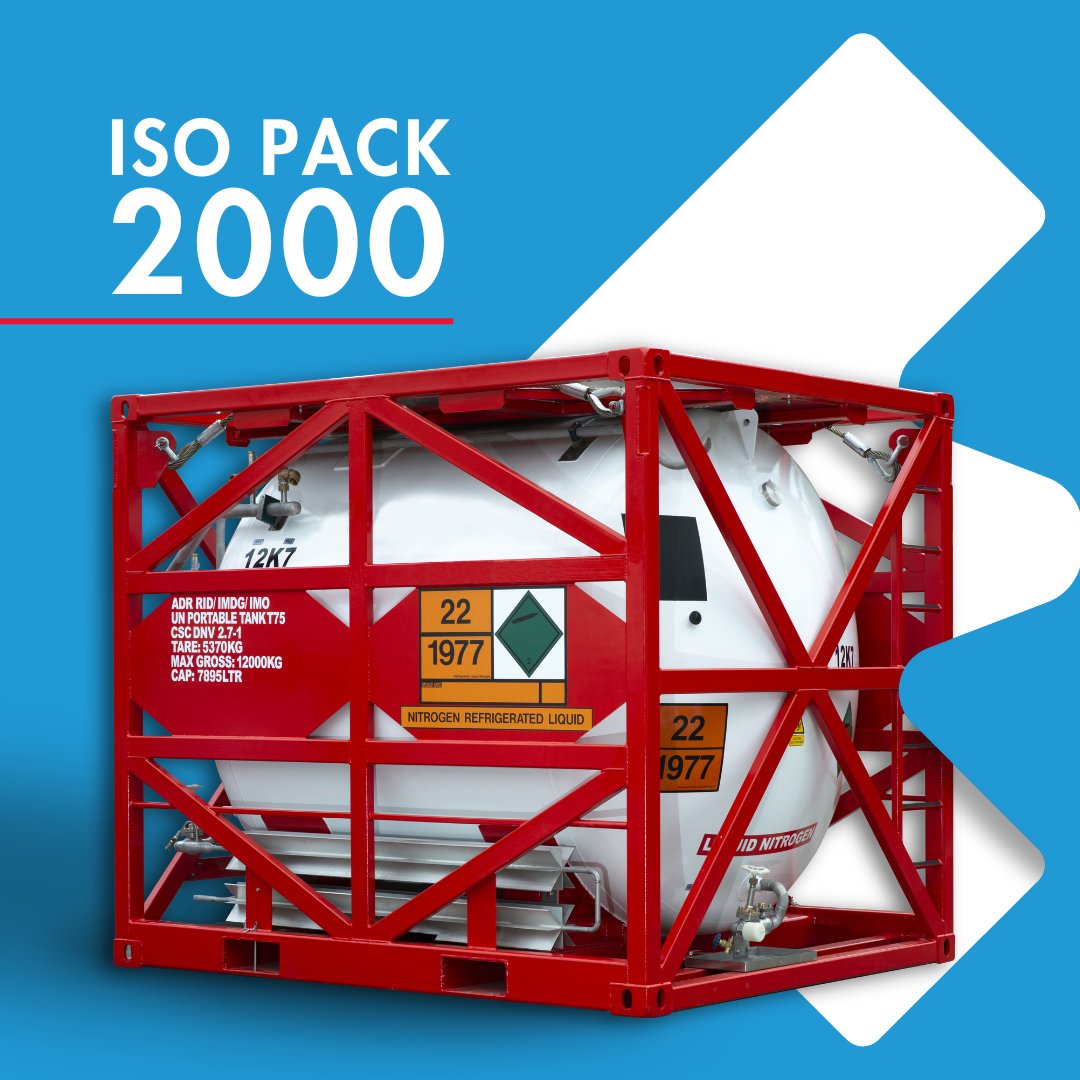 Wessingtoncryo's tweet image. Want an easy way to transport cryogenic liquids? The 𝗜𝗦𝗢 𝗣𝗔𝗖𝗞 𝟮𝟬𝟬𝟬 is the solution.

Approved for road, rail &amp;amp; sea transport, it’s ideal for global operations. Safe, reliable &amp;amp; built for liquid nitrogen, oxygen, &amp;amp; more.✔️

🌐 bit.ly/3Fm56nP 

#ISOContainers
