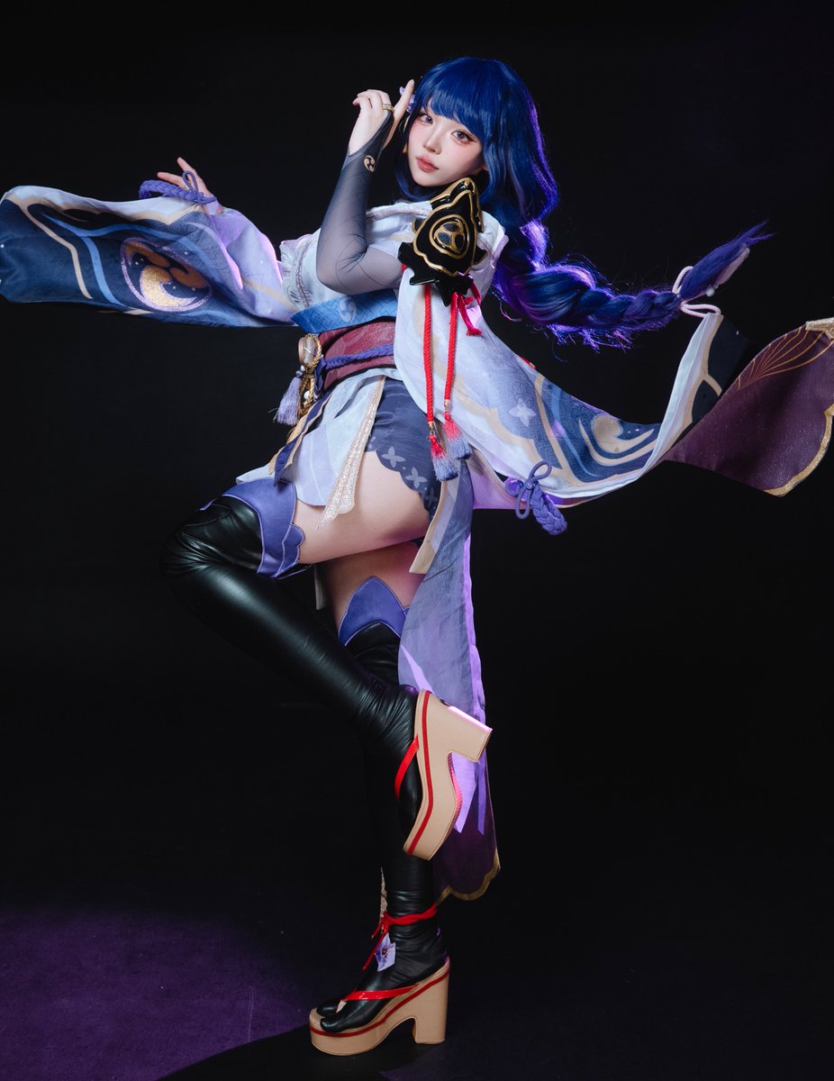 azarashi__draw's tweet photo. 雷電将軍/cosplay
 #GenshinImpact  #RaidenShogun https://t.co/zY0selPyql