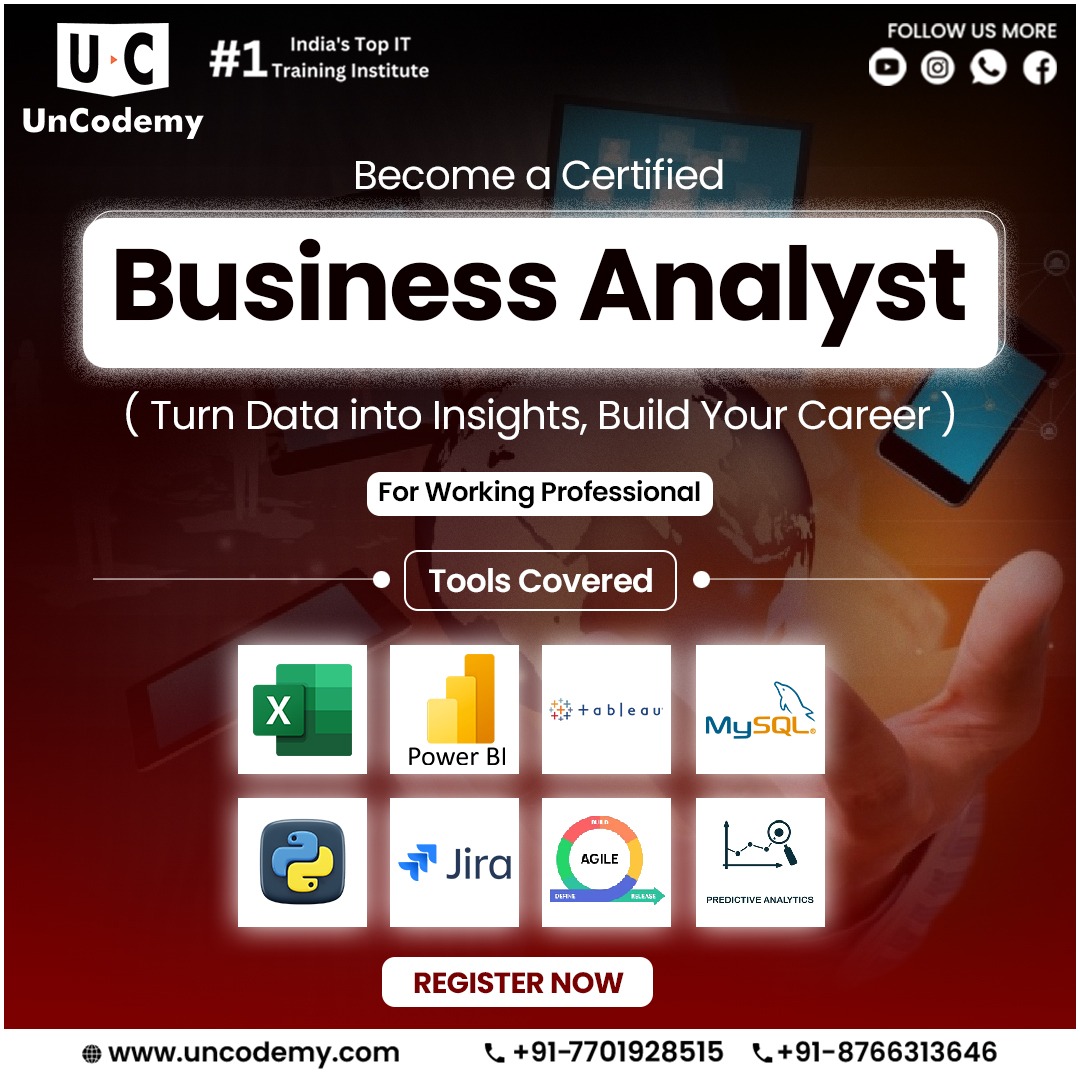 uncodemy's tweet image. 🚀 Become a Certified Business Analyst with Uncodemy! 🚀
.
.
.
.
#Uncodemy #BusinessAnalyst #DataAnalytics #PowerBI #Tableau #MySQL #Jira #Agile #PredictiveAnalytics #ITTraining #CareerGrowth #SkillDevelopment #TechEducation #DataDriven #JobReady #TechSkills #Upskill