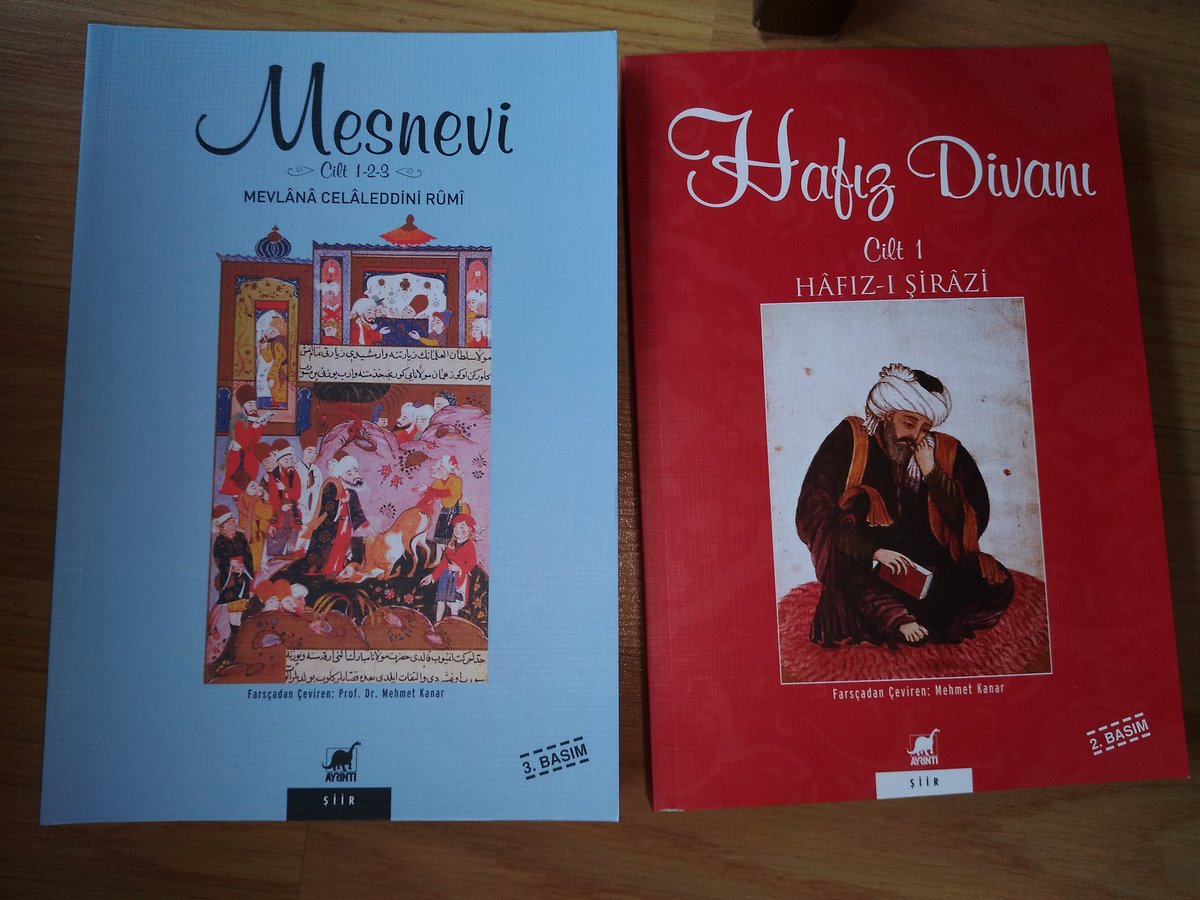 Mesnevi ve Hafız Divanı çevirilerimin birinci ciltlerinin yeni baskıları yapıldı.