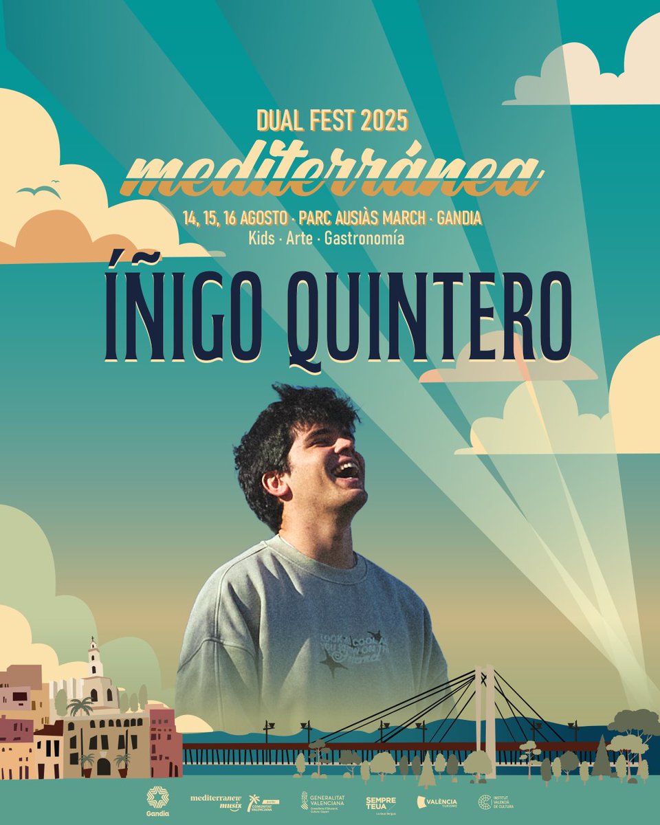 Lleva pocos años en la industria, pero ya nos ha robado los corazones a todos con sus letras. 
¡Este verano lo veremos en el escenario del  #Mediterranea25 junto a nuestros favoritos! ⏰Tic, Tac, Tic, Tac⏰

#gandia #festivalmediterranea #mediterraneans