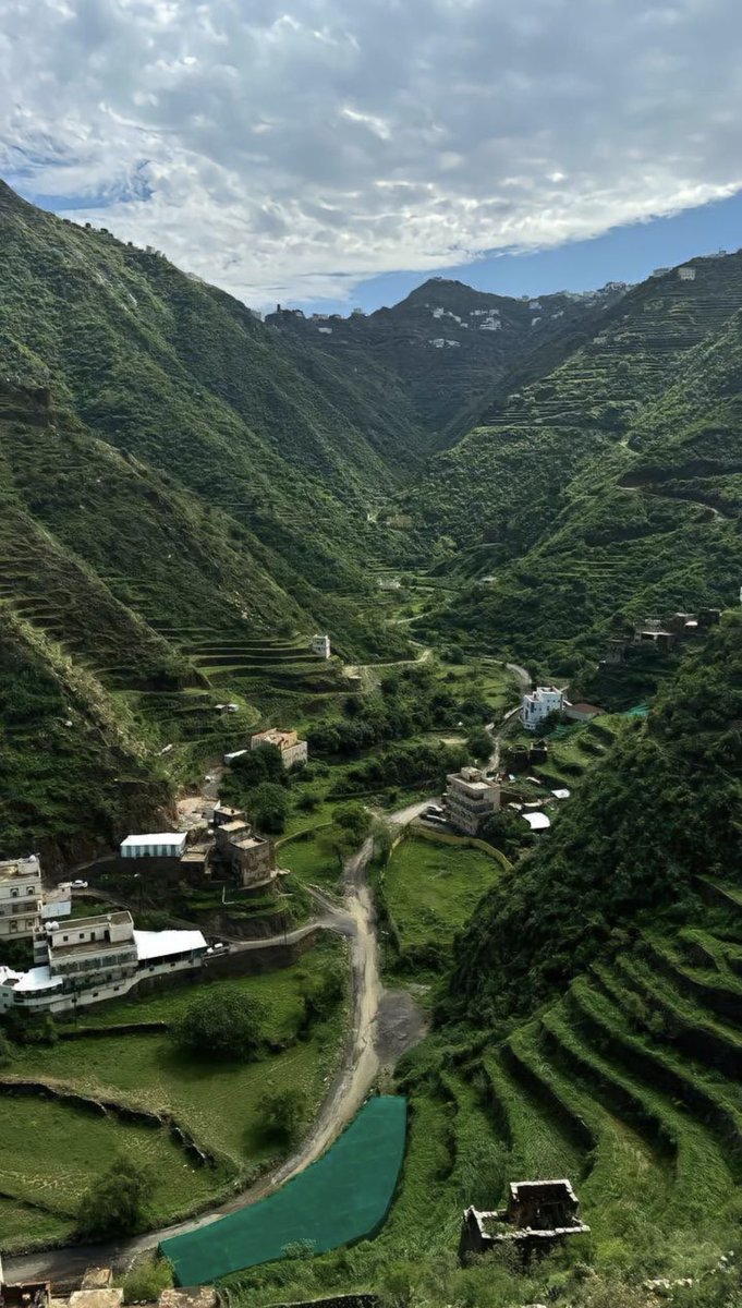 The Green Mountains of Bani Malik ⛰️ #SaudiArabia #Nature