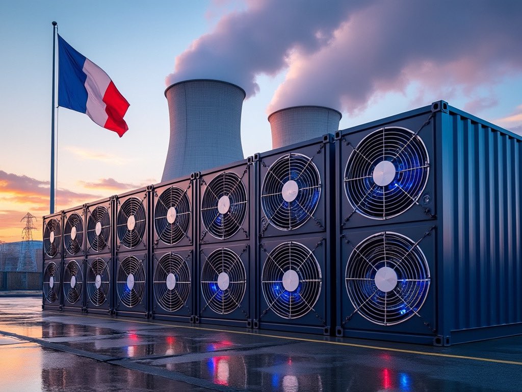 SebGouspillou's tweet photo. Je viens d’entendre sur @bfmbusiness un intervenant affirmer qu’on pourrait miner BTC en France 🇫🇷 plutôt que de vendre nos surplus électriques à vil prix à l’étranger. 
IL Y A CONFUSION. Un🧵 pour comprendre: https://t.co/MREXvFyO60