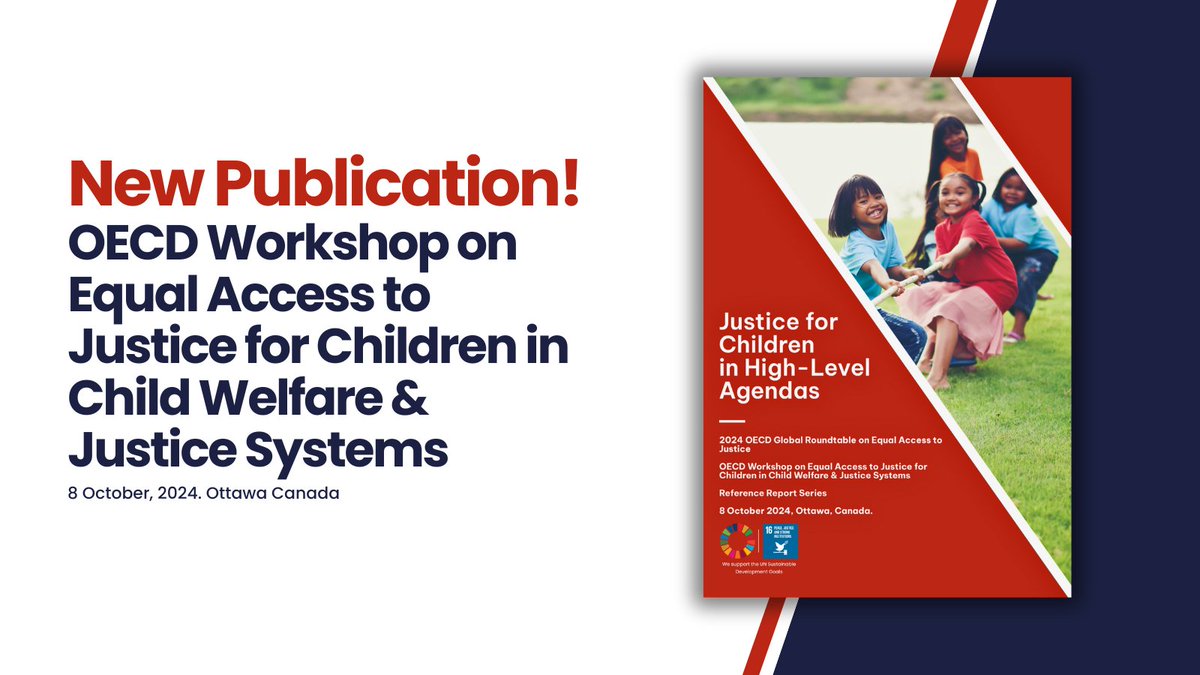 Inspiring Children's Futures (@iicfstrath) on Twitter photo Our latest Reference Report recaps the OECD Workshop on Equal Access to Justice for Children, aligned with the 2024 OECD Roundtable on Equal Access to Justice in Ottawa, Canada.
Hosted with: <a href="/OECD/">OECD ➡️ Better Policies for Better Lives</a>, <a href="/JusticeCanadaEN/">Justice Canada</a> & #SDG16J4C
🖱️Event report: inspiringchildrensfutures.org/blog/oecd-work… Our latest Reference Report recaps the OECD Workshop on Equal Access to Justice for Children, aligned with the 2024 OECD Roundtable on Equal Access to Justice in Ottawa, Canada.
Hosted with: <a href="/OECD/">OECD ➡️ Better Policies for Better Lives</a>, <a href="/JusticeCanadaEN/">Justice Canada</a> & #SDG16J4C
🖱️Event report: inspiringchildrensfutures.org/blog/oecd-work…