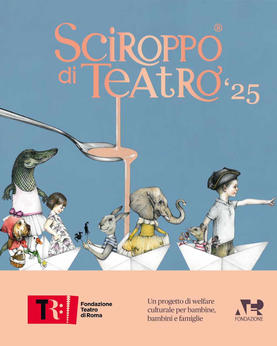 Torna "Sciroppo di Teatro". Bambini e famiglie potranno assistere agli spettacoli di Teatro Ragazzi al costo di 3€, su prescrizione dei pediatri di famiglia. Un progetto di welfare culturale di Ater Fondazione in convenzione con il Teatro di Roma, sostenuto da Roma Capitale.