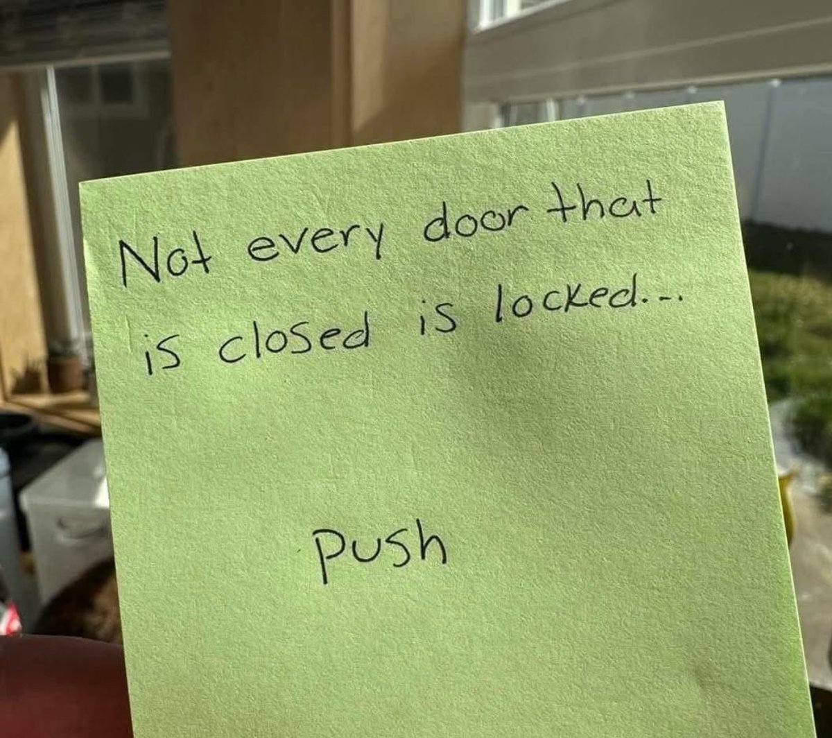 Not every door that is closed is locked.….Push! ✌🏼

#NoMoreCanalsOnIndusRiver
