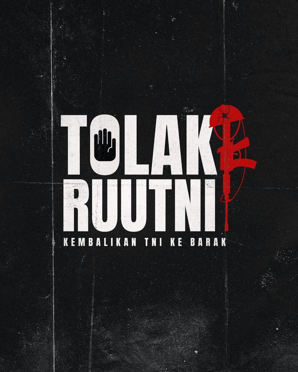 Jika para tentara itu mulai menyerebot apa apa yang dimiliki oleh rakyat, hanya ada satu kata: hadang!

Kita kembalikan tentara ke barak.
#TolakRUUTNI