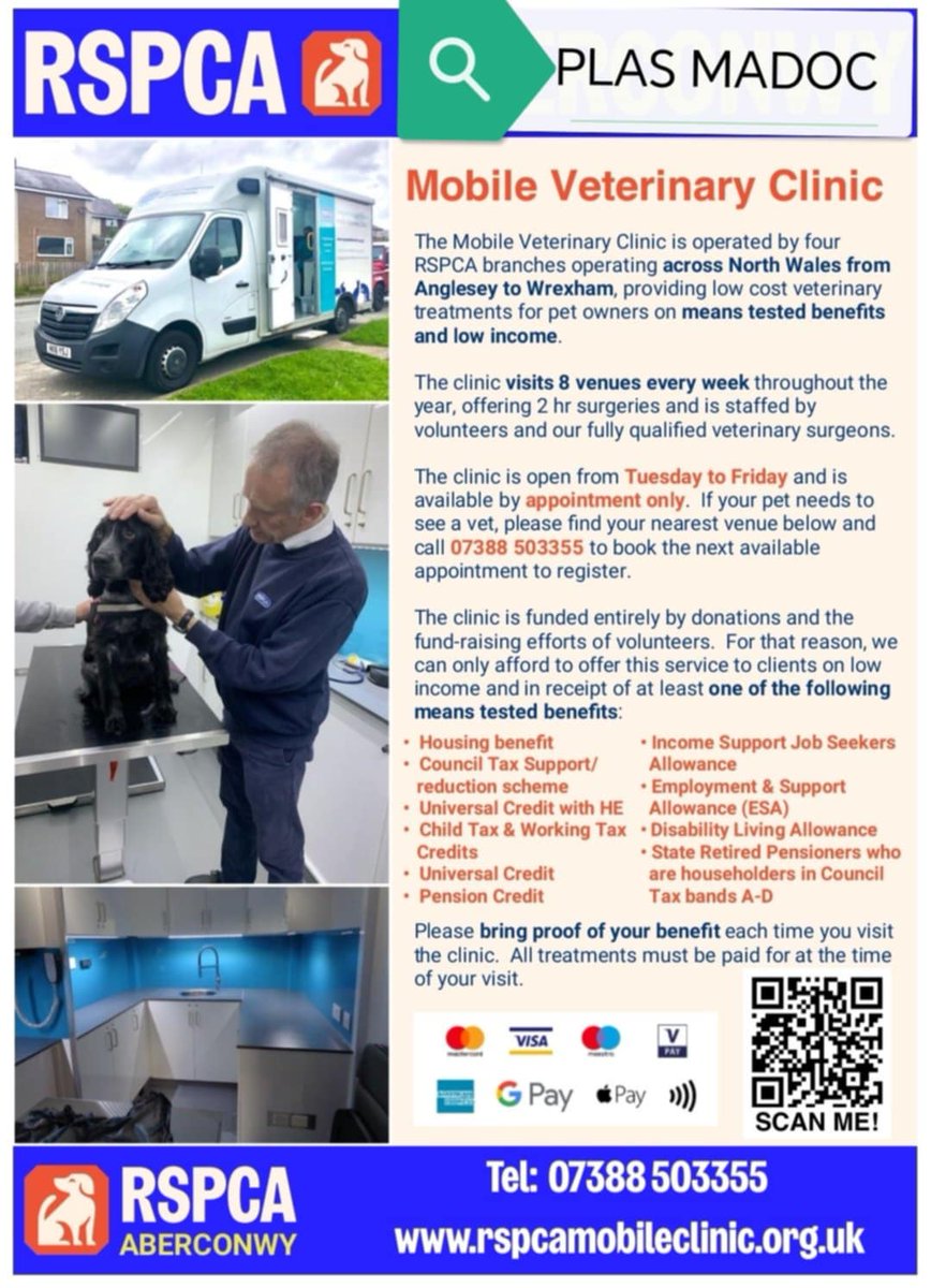 EXCITING NEWS 🎉 The RSPCA  will be holding a registration day at The Kettle club hub LL143US on Friday 28th March at 9am-11am and will be starting the clinics every Friday starting on 4th April. Customers can come down to meet the team, see the van, and register 👌 <a href="/wrexham/">Wrexham.com</a>