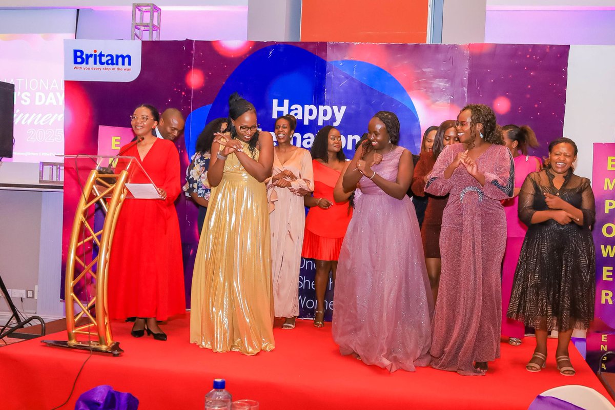 BritamEA's tweet photo. At Britam, we recognize that our greatest strength lies in our diversity. Last Friday, we came together to honour the incredible women of #TheBlueTribe at a special International Women’s Day dinner Celebration, an evening filled with inspiration, connection, and appreciation.

We were privileged to host @FaithOdhiambo8, President of the Law Society of Kenya, as our Chief Guest. Her powerful insights on family law, femicide, and reflections she would offer to her younger self, deeply resonated with everyone in the room.

Our Group MD & CEO Tom Gitogo, esteemed board members, and senior leaders reaffirmed Britam’s unwavering commitment to creating a workplace where every woman feels valued, supported, and empowered to thrive.

At Britam, we celebrate and uplift women, invest in their growth, champion their success, and cultivate an environment where they can harness their talents and reach their full potential.

Here is to accelerating action for gender equality, today and every day!

#AccelerateAction #IWD2025 #CelebratingWomen #SheThrives #WomenAtBritam #TheBlueTribe #LifeAtBritam #WinningCulture