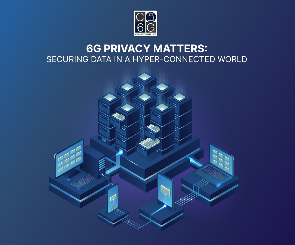 6G needs privacy-first solutions.

#CONFIDENTIAL6G ensures data stays encrypted even during processing—securing AI, telecom, and cloud operations.

Learn more: confidential6g.eu/protecting-pri…

#6GPrivacyMatters #ConfidentialComputing #6GSecurity