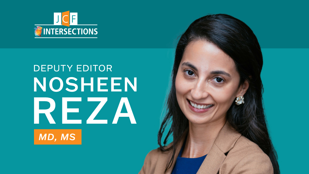 JCF Intersections (@jcfint) on Twitter photo Welcome to JCF-I's Deputy Editor Dr. Nosheen Reza. Dr. Reza is an adv HF + genetic cardiologist at <a href="/PennCardiology/">Penn Cardiology</a>, w/<a href="/NIH/">NIH</a> & @ACCInTouch-funded research focused on genetic cardiomyopathies. Among her editorial positions, she served as <a href="/HFSA/">HFSA</a> <a href="/JCardFail/">Journal of Cardiac Failure</a> Associate Editor since 2022. Welcome to JCF-I's Deputy Editor Dr. Nosheen Reza. Dr. Reza is an adv HF + genetic cardiologist at <a href="/PennCardiology/">Penn Cardiology</a>, w/<a href="/NIH/">NIH</a> & @ACCInTouch-funded research focused on genetic cardiomyopathies. Among her editorial positions, she served as <a href="/HFSA/">HFSA</a> <a href="/JCardFail/">Journal of Cardiac Failure</a> Associate Editor since 2022.