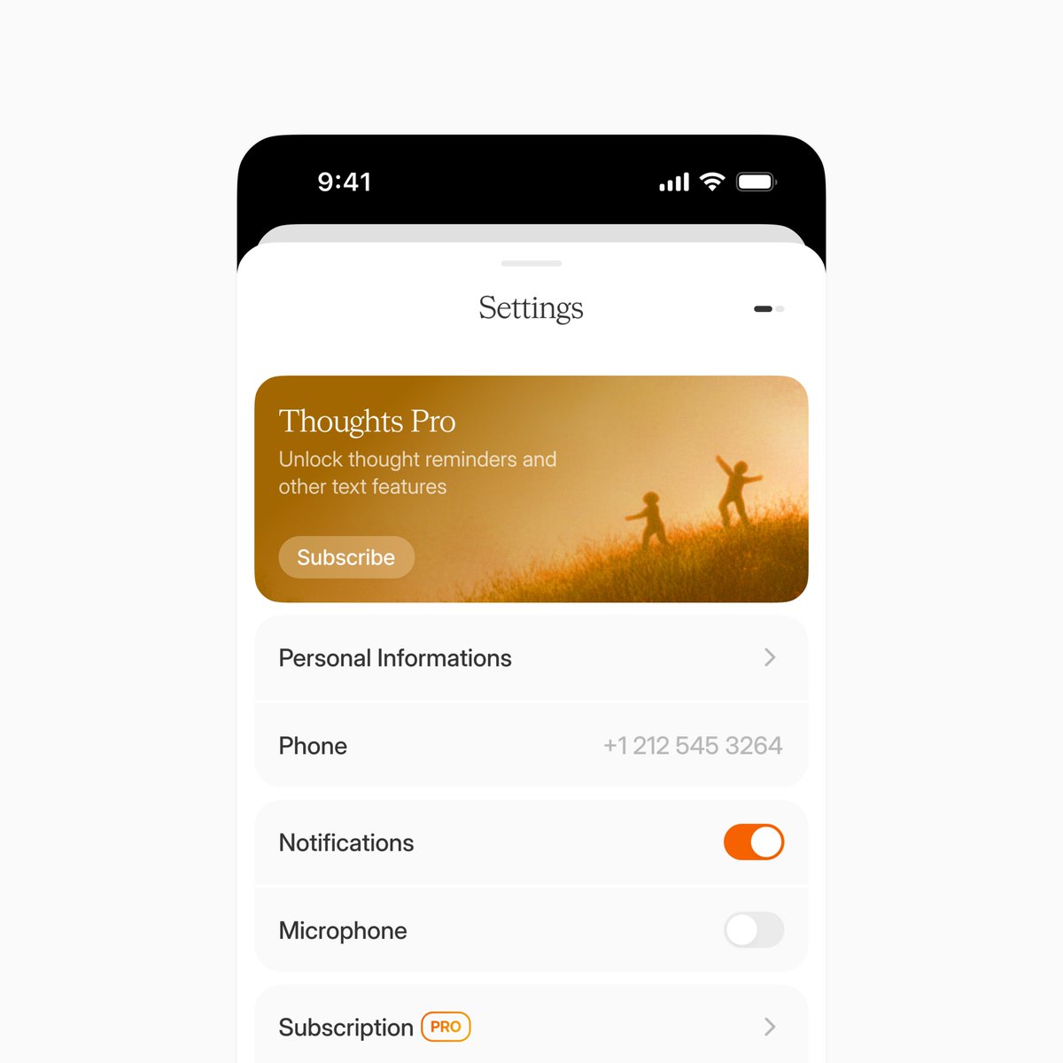 WIP - Settings for Thoughts 💭
