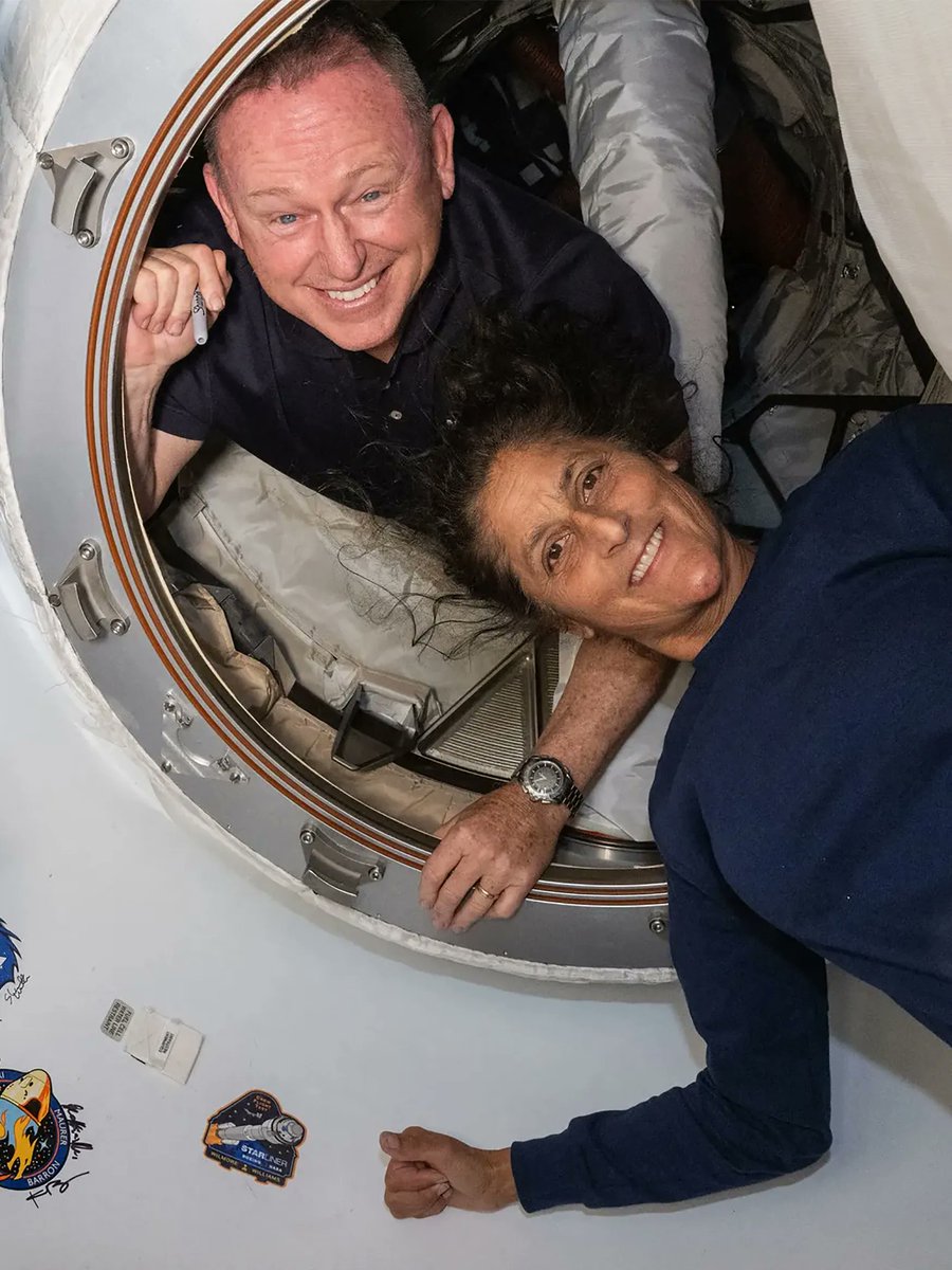 BREAKING 🚨: NASA's two astronauts who spent 9 months stuck on the ISS are FINALLY returning to Earth today around 6pm ET